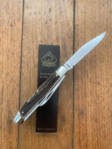 Puma Knife: Puma Rare Original 1979 Black Boxed 675 Stock Knife with Stag Antler Handle
