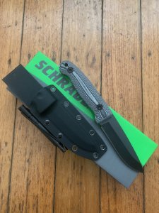 Schrade Knife: Schrade Frontier Knife With Ferro Rod and Kydex Sheath