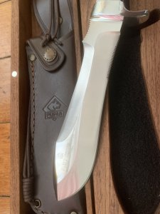 Puma Knife: Puma Special Edition IWA German Model 116375 White Hunter with Stag Handle #45/50
