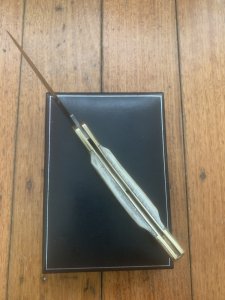 Puma Knife: 2011 Puma Prince Folding Knife with Sambar Stag Antler Handle in Black Display Box