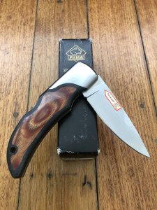 Puma Knife: Rare Puma Gentleman 24 0800 Folding Knife with Pakkawood Handle in Black Box