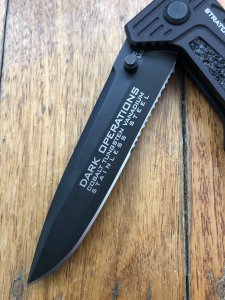 Dark Operations StratoFighter Stiletto Rescue/Tactical Folding Lock Knife