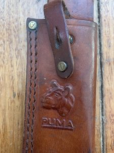 Puma Knife: Puma 6382 Original 1974 Trail Guide in original sheath