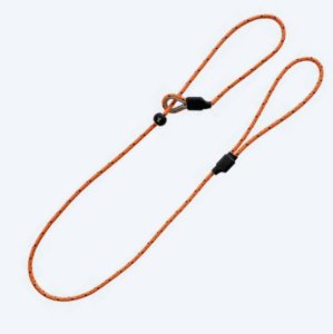Dog Lead: English Field Trial Pro Slip Lead, 5mm thick, 1.2m long in Orange