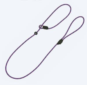 Dog Lead: English Field Trial Pro Slip Lead, 5mm thick, 1.2m long in Purple