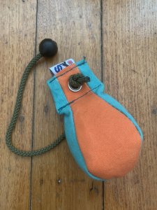 Dog Training Dummy: Green/ Orange Throw Dummy Ball