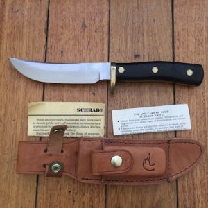 Schrade Knife: USA-made Schrade Ducks Unlimited 165DU collectable knife