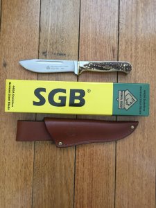 Puma SGB Knife: Puma SGB Hunters Friend Stag Antler Handle