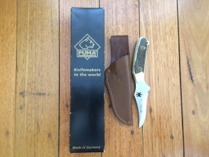 Puma Knife: Puma Buddy 'Laser Cutout' with Stag Handle
