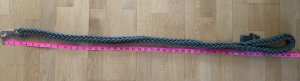 Dog Lead: Thick Green Para Cord 1.1m Dog Lead with Heavy Duty Clip.