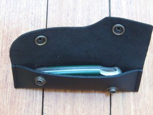 Puma Knife: PUMA Packer Folding Lock Knife With Khaki Green Handle.