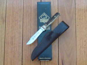 Puma Knife: Puma Special Oryx Edition Jagdnicker Hunters Pal with Brown Leather Sheath