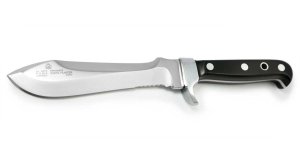 Puma Knife: Puma Special African Cape Buffalo Edition White Hunter with Black Leather Sheath
