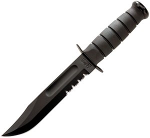 Ka-Bar Knife: Kabar Black Marine Combat knife Hard Sheath