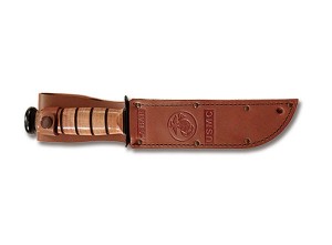 Ka-Bar Knife: Kabar Marine Corp Knife with Part-Serrated blade