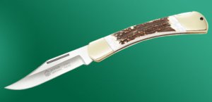 Puma Knife: Puma Prince Folding Knife with Sambar Stag Antler Handle 2015 model