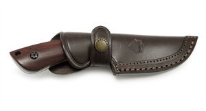 Puma Knife: Puma IP Fox I Laser Cut Sandalwood Handle