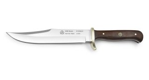 Puma SGB Knife: Puma SGB Bowie with Jacaranda Wood Handle in Leather Sheath