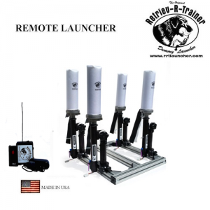 Remote Launcher: RRT Gun Dog Training 4-Dummy Versa-Launcher Remote Launcher Set