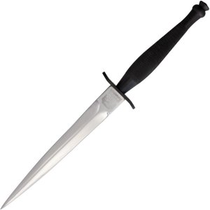 J.NOWILL & SONS  J.ADAMS SHEFFIELD ENGLAND BLACK/SILVER FS COMMANDO KNIFE
