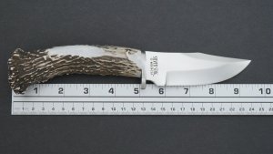 Silver Stag Crown Series Field Pro Knife with Stag Antler Handle