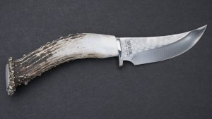 Silver Stag Tool Steel Series Skinner Stag Antler Handle