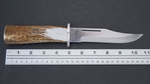 Silver Stag Crown Series Guide Two Knife Combo with Stag Antler Handle