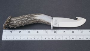 Silver Stag Crown Series Big Gamer Knife with Stag Antler Handle