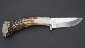 Silver Stag Crown Series Sharp Forest Stag Antler Handle