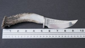 Silver Stag Tool Steel Series Skinner Stag Antler Handle