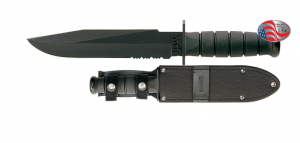 Ka-Bar Knife: Kabar Black 1271 US Knife with Tactical Sheath