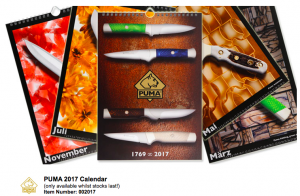 Puma Knife: Puma Hunters 2017 Collectable Calendar 1/1000