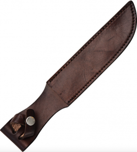 Knife Sheath: Brown Leather Sheath - 5.5 inches