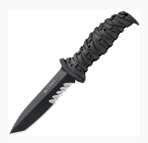 CRKT 2125KV ULTIMA BLACK TANTO TACTICAL MILITARY KNIFE IN TACTICAL SHEATH