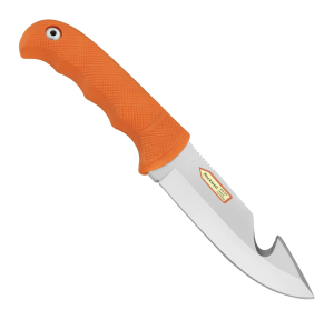 Puma Knife: PUMA IP Smart Hunting Orange Handle Fixed Blade with Gut Hook Knife & Kydex Sheath