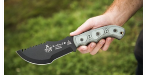 TOPS USA Tom Brown TRACKER  Model #1 with Black Tactical Kydex Knife Sheath