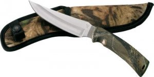 Buck Knife: Buck Mentor Fixed Blade Knife with Camo Handle & Camo Sheath