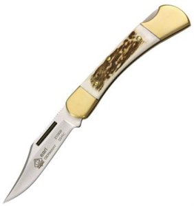Puma Knife: 2011 Puma Earl Folding Knife with Stag Antler Handle