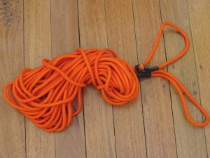 Long Dog Lead: Professional 10 metre Dog Trainer Blaze Orange Lead with Closed Loop