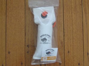 Dog Training Dummy: RRT Small Cork-filled White Canvas Puppy Dummy