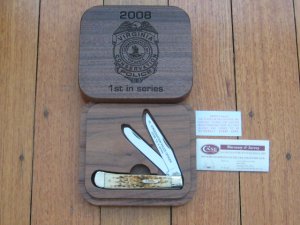 Case USA Knife: 2008 Virginia Game Warden Police 1st Edition Knife 098/350