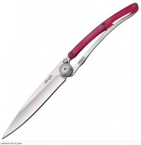 Deejo Pocket Knife with Pink handle 27g