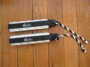 Avery 2" Black-White Flasher Twin Pack Floating Hexa-bumpers