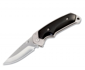 Buck Knife: Buck Open Season Folder Black/Grey Handle & Pouch