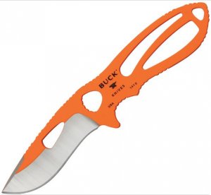 Buck Knife: Buck 141 Large Paklite Skinner in Blaze Orange