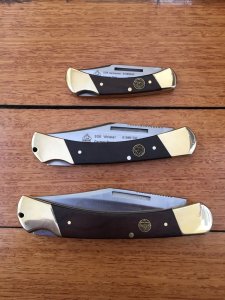 Puma SGB Knife: Puma SGB White Smooth Bone Handled Gentlemen Folding Pocket Knife