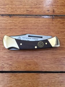 Puma SGB Knife: Puma SGB Jacaranda Wood Handled Gentlemen Folding Pocket Knife