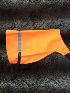 Blaze Orange Gun Dog Vest with Reflective Strip Medium-Large Size