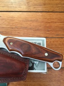 Buck Knife: Buck 403 Big Sky Knife with Walnut Laminated Handle