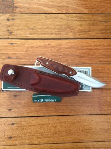 Buck Knife: Buck 403 Big Sky Knife with Walnut Laminated Handle